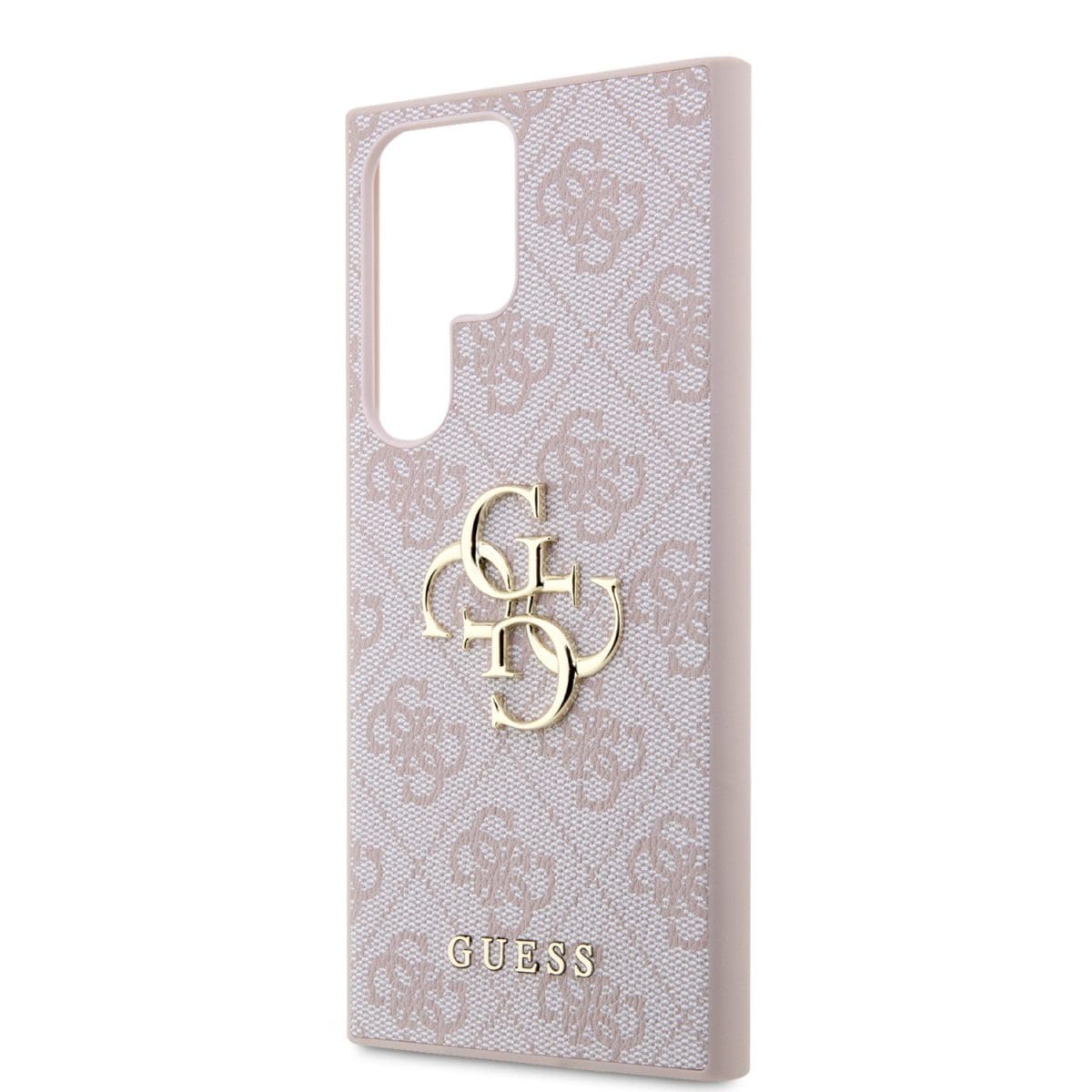 Guess PU 4G Metal Logo Pink Kryt Samsung Galaxy S24 Ultra