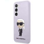Karl Lagerfeld KLHCS23MSNIKBCU Hardcase Purple Silicone Ikonik Kryt Samsung Galaxy S23 Plus