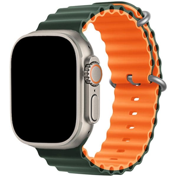 Ocean Náramok Apple Watch 41/40/38mm Dark Green Orange