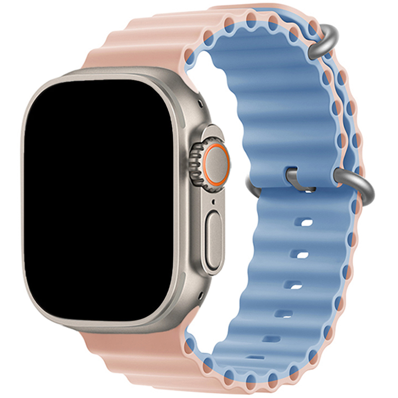 Ocean Náramok Apple Watch 45/44/42/Ultra Pink Sand Mist Blue