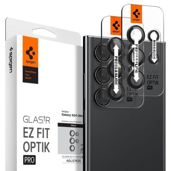 Spigen Optik.tr ”ez Fit” Camera Protector 2-pack Black Samsung Galaxy S24 Ultra