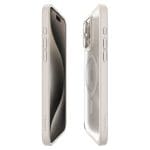 Spigen Ultra Hybrid Mag MagSafe Frost Natural Titanium Kryt iPhone 15 Pro Max