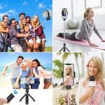 Tech-Protect L02S Bluetooth Selfie Stick Tripod Black
