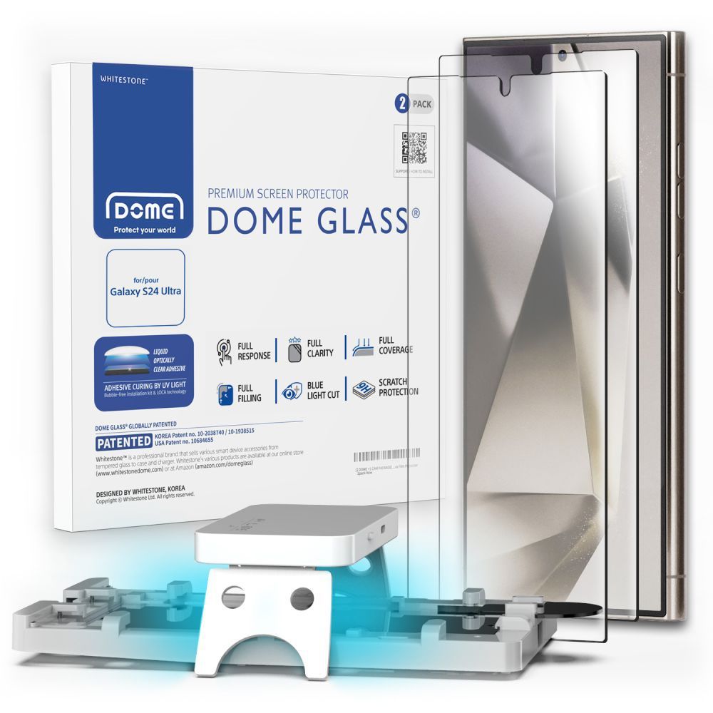 Whitestone Dome Glass 2-pack Clear Samsung Galaxy S24 Ultra