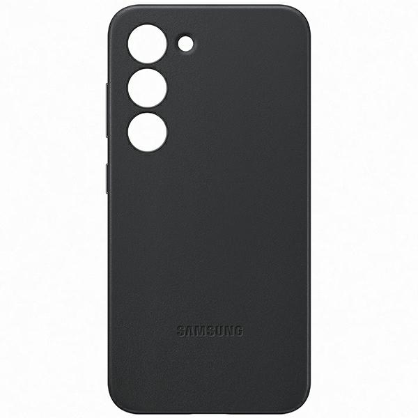 Samsung EF-VS911LBE Leather Black Kryt Samsung Galaxy S23