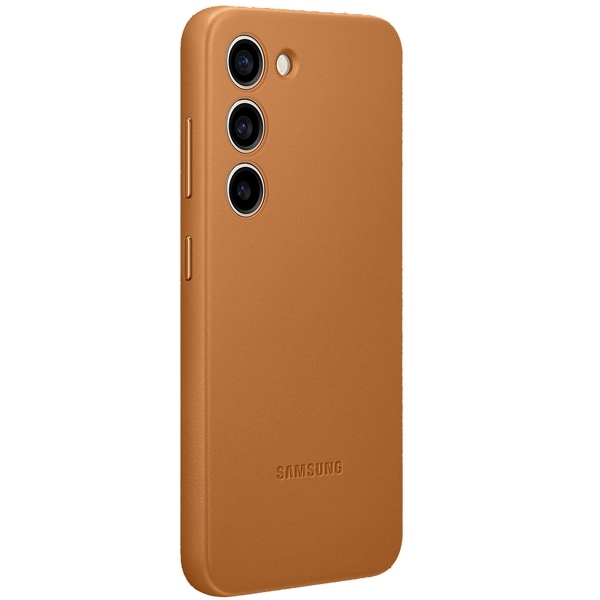 Samsung EF-VS911LAE Leather Camel Kryt Samsung Galaxy S23