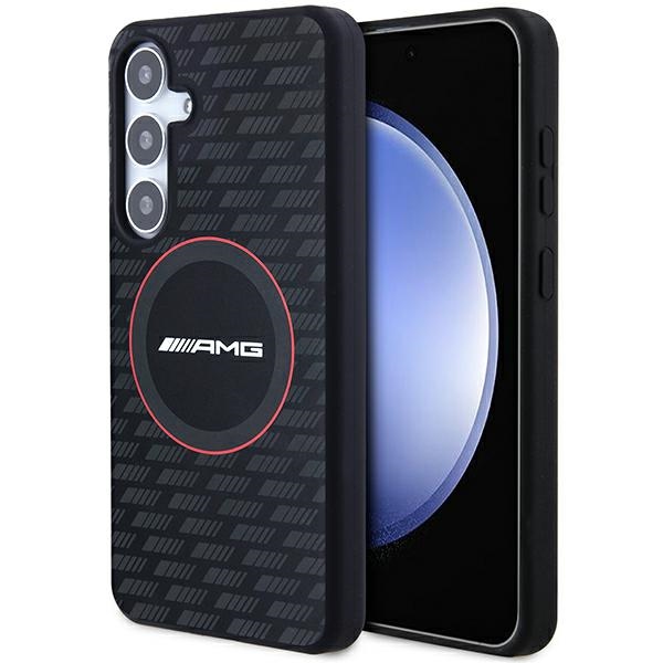 AMG AMHMS24M23SMRK Black Hardcase Silicone Carbon Pattern MagSafe Kryt Samsung Galaxy S24 Plus
