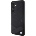 BMW BMHCS24S23RCGPK S921 Black Hardcase Signature Leather Crossing Lines Pattern Kryt Samsung Galaxy S24