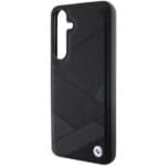 BMW BMHCS24S23RCGPK S921 Black Hardcase Signature Leather Crossing Lines Pattern Kryt Samsung Galaxy S24