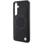 BMW BMHMS24M23RTPK S926 Black Hardcase Signature Leather Half Textured & Circle MagSafe Kryt Samsung Galaxy S24 Plus