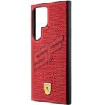 Ferrari FEHCS24LPINR Red HardCase Big SF Perforated Kryt Samsung Galaxy S24 Ultra