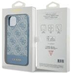 Guess GUHCP15SG4GLBL Blue HardCase 4G Stripe Collection Kryt iPhone 15