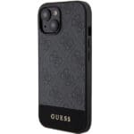 Guess GUHCP15SG4GLGR Grey HardCase 4G Stripe Collection Kryt iPhone 15