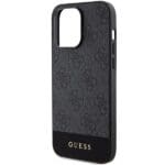Guess GUHCP15XG4GLGR Grey HardCase 4G Stripe Collection Kryt iPhone 15 Pro Max