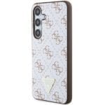 Guess GUHCS24SPG4GPH White Hardcase 4G Triangle Kryt Samsung Galaxy S24