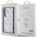 Guess GUHCS24SPG4GPH White Hardcase 4G Triangle Kryt Samsung Galaxy S24