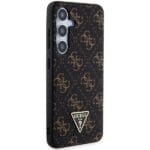 Guess GUHCS24SPG4GPK Black Hardcase 4G Triangle Kryt Samsung Galaxy S24