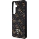 Guess GUHCS24SPG4GPK Black Hardcase 4G Triangle Kryt Samsung Galaxy S24