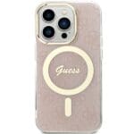 Guess GUHMP15LH4STP Pink HardCase IML 4G MagSafe Kryt iPhone 15 Pro