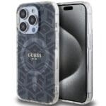 Guess GUHMP15LHGCUSTGK Black HardCase IML GCube MagSafe Kryt iPhone 15 Pro