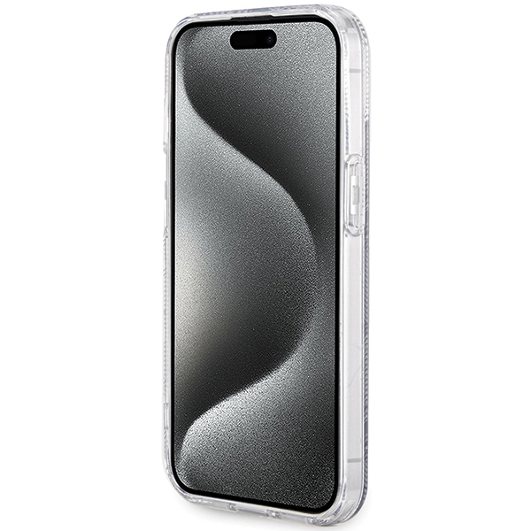 Guess GUHMP15SHGCUSTGK Black HardCase IML GCube MagSafe Kryt iPhone 15