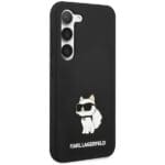 Karl Lagerfeld KLHCS24SSNCHBCK Hardcase Black Silicone Choupette Kryt Samsung Galaxy S24