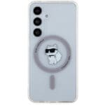 Karl Lagerfeld KLHMS24SHFCCNOT Transparent Hardcase IML Choupette MagSafe Kryt Samsung Galaxy S24