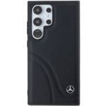 Mercedes MEHCS24L23RBCSK S928 Black Hardcase Leather Curved Stitches Kryt Samsung Galaxy S24 Ultra