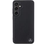 Mercedes MEHMS24M23RBGVK S926 Black Hardcase Leather Debossed Line MagSafe Kryt Samsung Galaxy S24 Plus