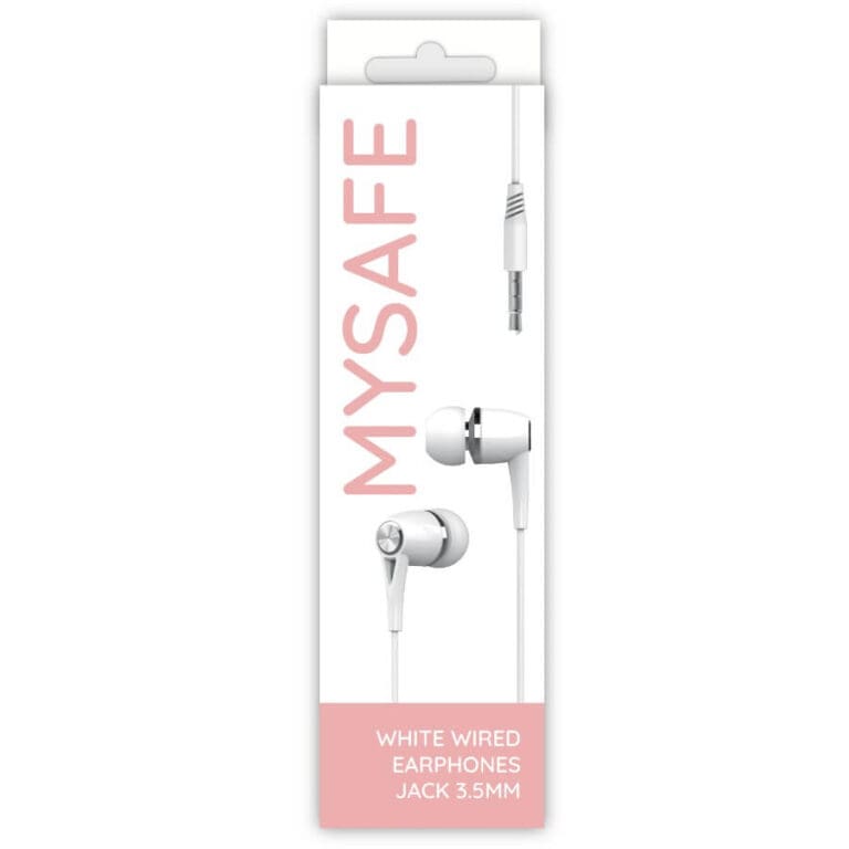 Mysafe Wired Headphones Ear35 Jack 3.5mm Black