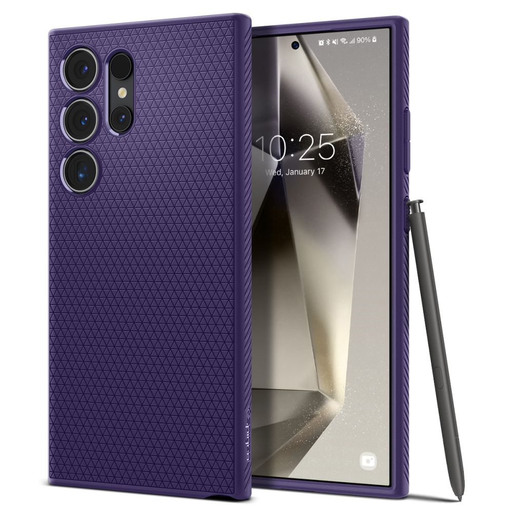Spigen Liquid Air Deep Purple Kryt Samsung Galaxy S24 Ultra