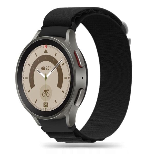 Tech-Protect Nylon Pro Samsung Galaxy Watch 4 / 5 / 5 Pro / 6 Black