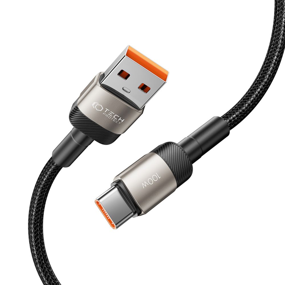 Tech-Protect Ultraboost Evo Type-C Cable 100W/5A 100cm Titanium