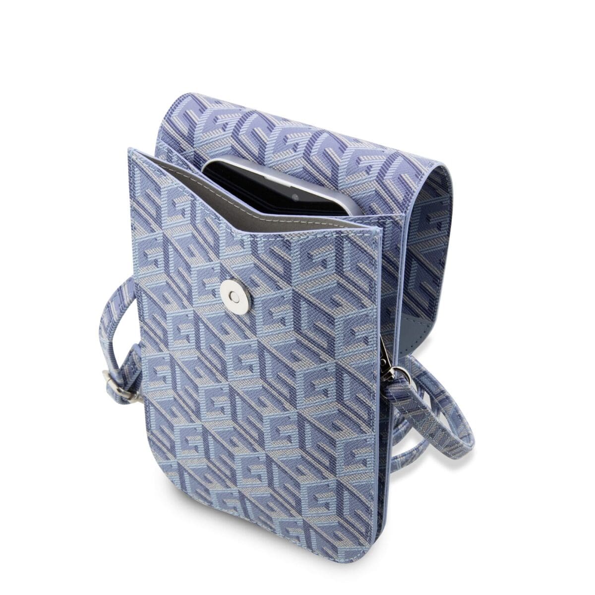 Guess PU G Cube Wallet Phone Bag Blue