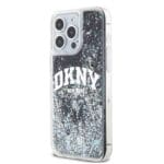 DKNY Liquid Glitter Arch Logo Black Kryt iPhone 12/12 Pro