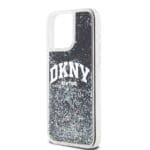 DKNY Liquid Glitter Arch Logo Black Kryt iPhone 12/12 Pro