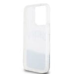 DKNY Liquid Glitter Arch Logo Transparent Kryt iPhone 14 Pro Max