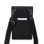 Karl Lagerfeld Saffiano Monogram Choupette NFT Wallet Phone Bag Black