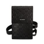 Karl Lagerfeld Saffiano Monogram Handbag Black