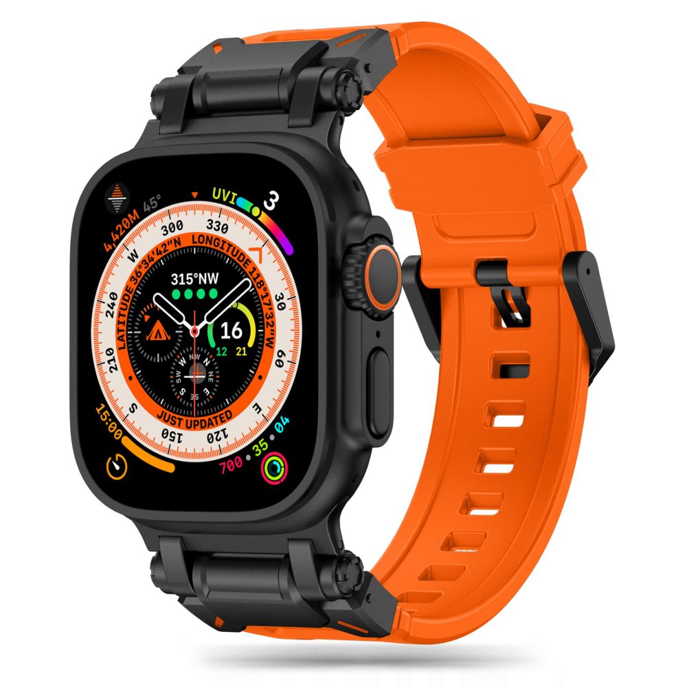 Tech-Protect Delta Pro Apple Watch 4 / 5 / 6 / 7 / 8 / 9 / SE / Ultra 1 / 2 (42 / 44 / 45 / 49 MM) Orange/Black