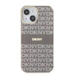 DKNY PC/TPU Repeat Pattern Tonal Stripe MagSafe Beige Kryt iPhone 13