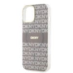 DKNY PC/TPU Repeat Pattern Tonal Stripe MagSafe Beige Kryt iPhone 13