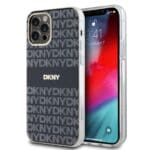 DKNY PC/TPU Repeat Pattern Tonal Stripe MagSafe Black Kryt iPhone 12/12 Pro