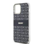 DKNY PC/TPU Repeat Pattern Tonal Stripe MagSafe Black Kryt iPhone 12/12 Pro