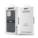 DKNY PC/TPU Repeat Pattern Tonal Stripe MagSafe Black Kryt iPhone 12/12 Pro