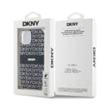 DKNY PC/TPU Repeat Pattern Tonal Stripe MagSafe Black Kryt iPhone 13