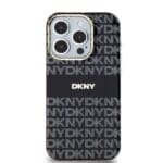 DKNY PC/TPU Repeat Pattern Tonal Stripe MagSafe Black Kryt iPhone 13 Pro Max