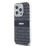 DKNY PC/TPU Repeat Pattern Tonal Stripe MagSafe Black Kryt iPhone 13 Pro Max