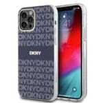 DKNY PC/TPU Repeat Pattern Tonal Stripe MagSafe Blue Kryt iPhone 12/12 Pro