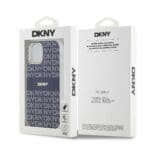 DKNY PC/TPU Repeat Pattern Tonal Stripe MagSafe Blue Kryt iPhone 12/12 Pro